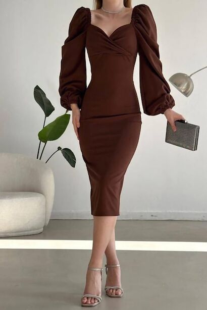 Kadın Midi Boy Elbise 