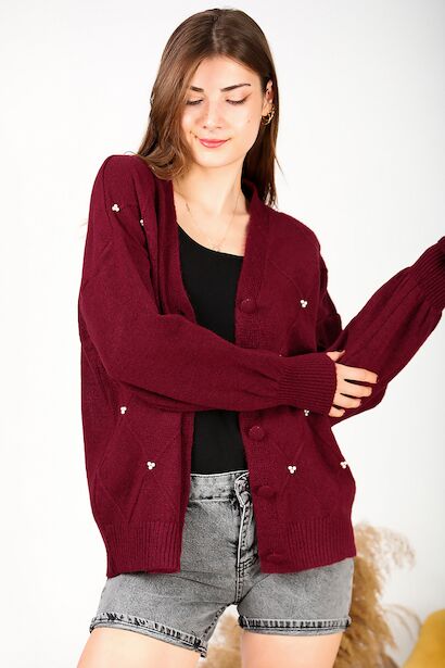 Kadın İncili Hırka 