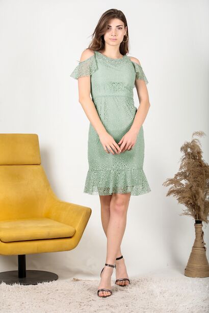 Kadın Midi Boy Abiye Elbise 