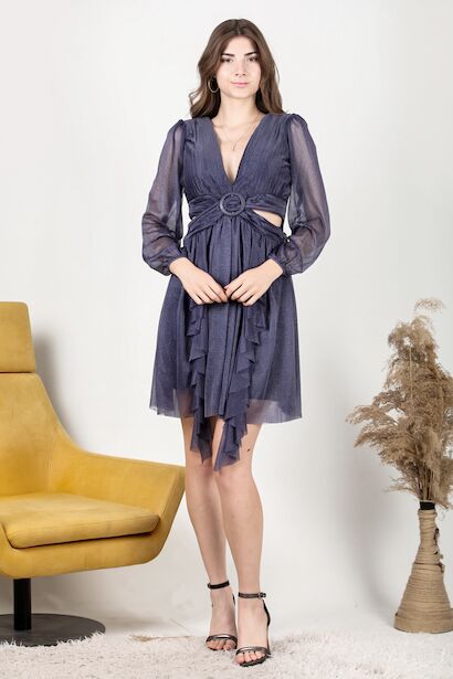 Kadın Eteği Fırfır Elbise 