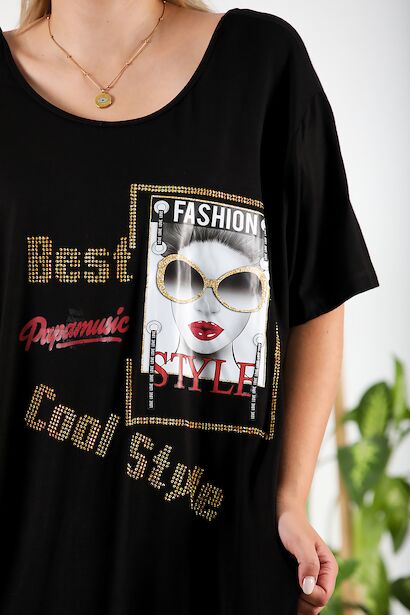 Büyük Beden Bluz  Siyah 6