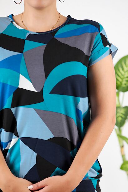 Büyük Beden Bluz  Petrol 6