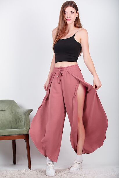 Kadın Bol Paça Pantolon 