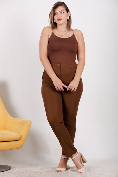 Büyük Beden Kumaş Pantolon 