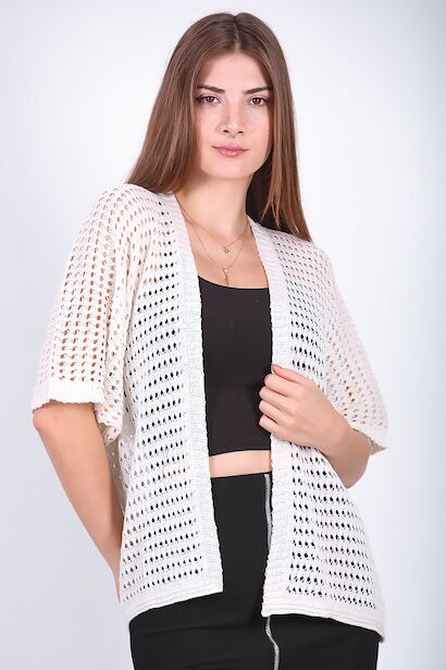 Kadın Fileli Hırka 