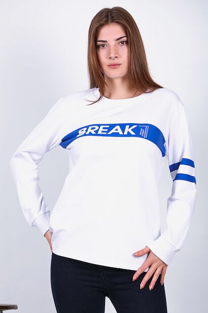 Kadın Bisiklet Yaka Sweat 