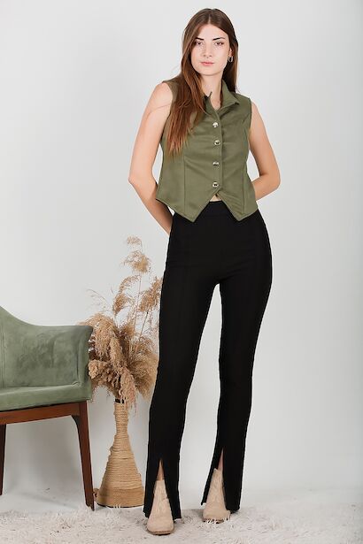 Kadın Otoban İspanyol Paça Tayt 