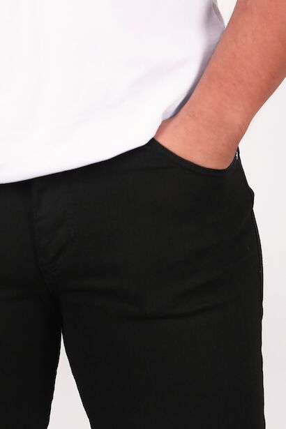 Erkek Dar Paça Pantolon  Siyah 6