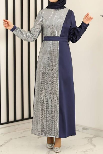 Kadın Pullu Uzun Abiye 