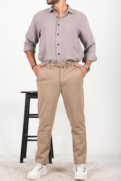 Erkek Düğmeli Jogger Pantolon 