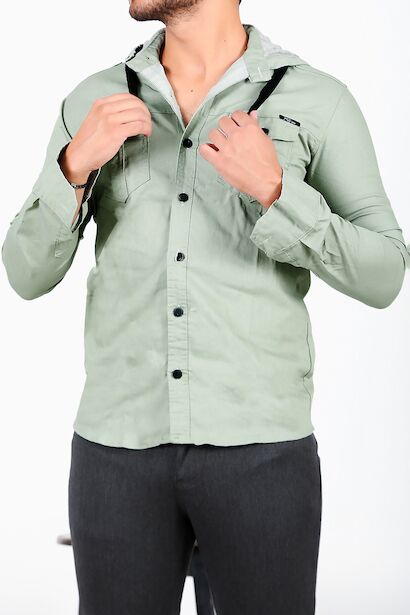 Erkek Kapşonlu Gömlek 