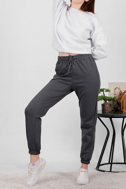 Kadın Futter Paça Laastikli Eşofman 