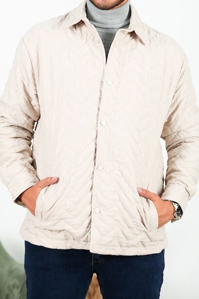 Erkek Kapitone Mont  Taş 6