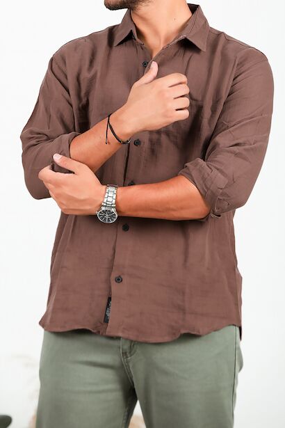 Erkek Oversize Uzun Kol Gömlek 