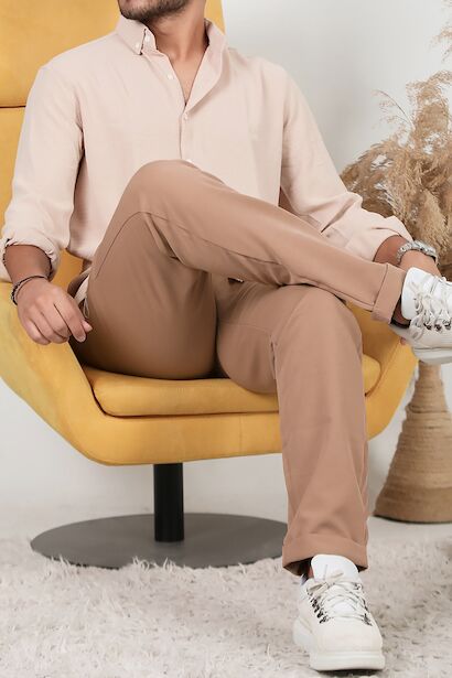 Erkek Duble Paça Pantolon 