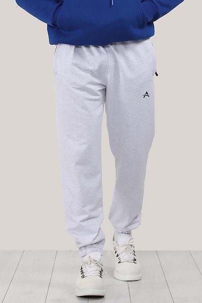 Erkek Paçası Lastikli Eşofman Altı Ekru