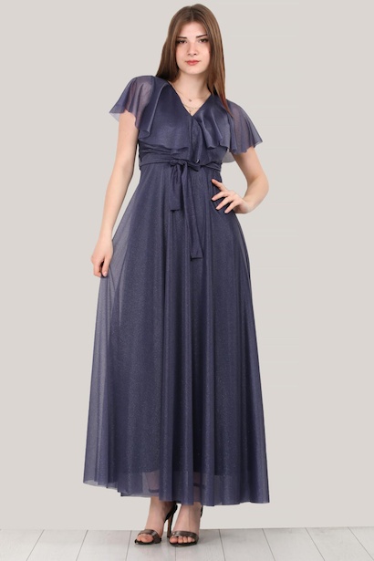 Kadın Simli Uzun Abiye