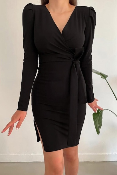 Kadın Kısa Krep Elbise