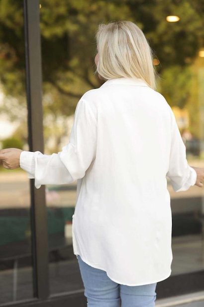 Büyük Beden Gömlek Ekru Ekru 4