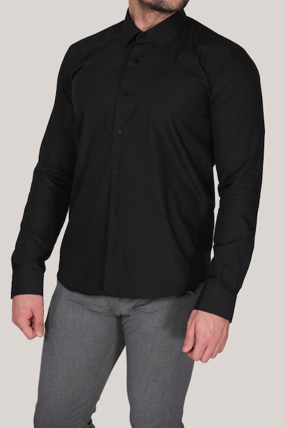 Erkek Gömlek Siyah 4