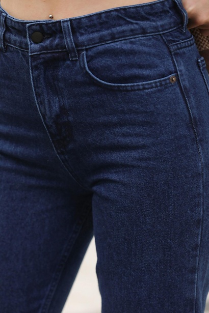 Kadın Mom Jeans Pantolon Kot 6