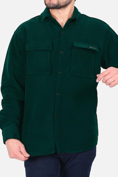 Erkek İki Cepli Polar Gömlek