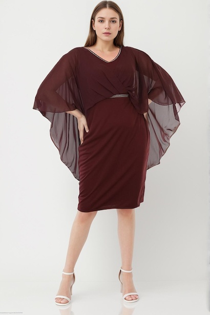 Büyük Beden Şifon Abiye