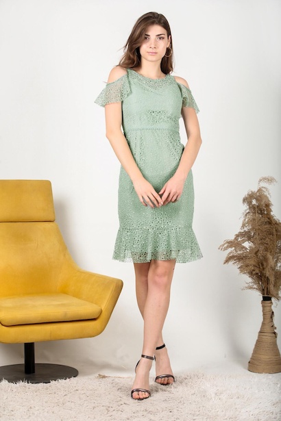 Kadın Midi Boy Abiye Elbise