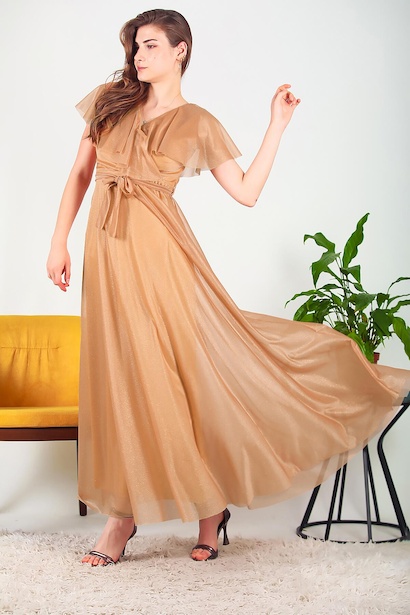 Kadın Simli Uzun Abiye