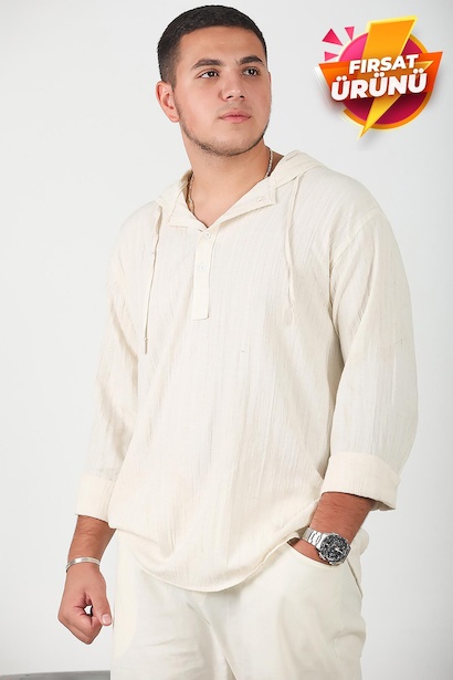 Erkek Kapşonlu Gömlek
