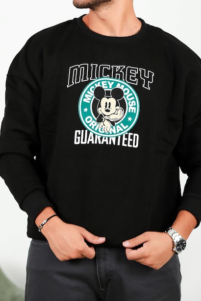 Erkek Bisiklet Yaka Sweat