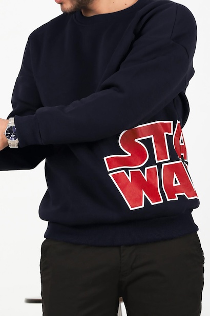 Erkek Bisiklet Yaka Sweat Lacivert 6