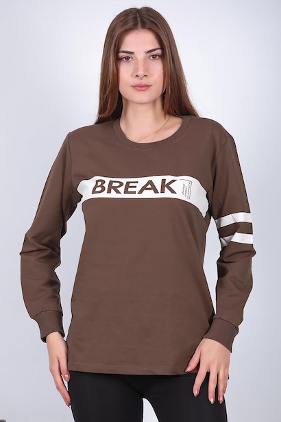 Kadın Bisiklet Yaka Sweat