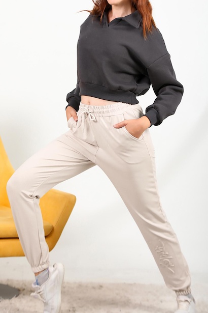 Kadın İki İplik Baskılı Eşofman