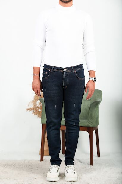 Erkek Kot Pantolon  Lacivert 6