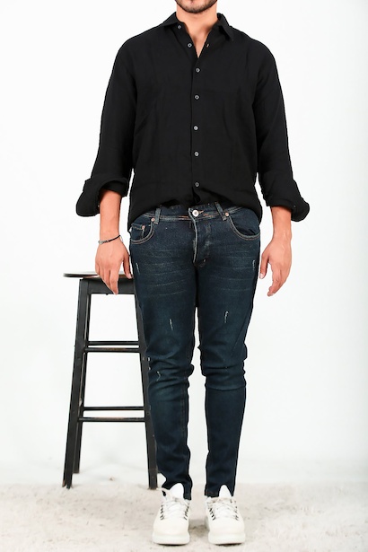 Erkek Kot Pantolon Koyu Lacivert 6