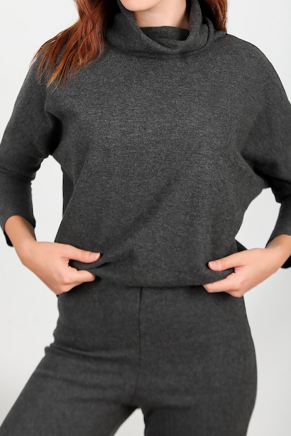 Kadın İkili Takım Siyah Siyah 6