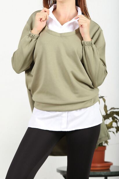 Kadın Oysho Gömlekli Bluz 