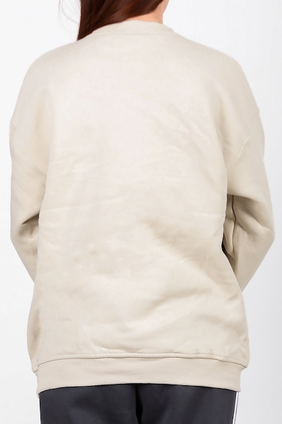 Kadın Üç İplik Sıfır Yaka Sweat Taş 6