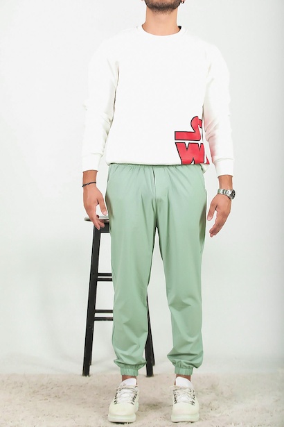 Erkek Paça Lastikli Eşofman Altı Yeşil 6