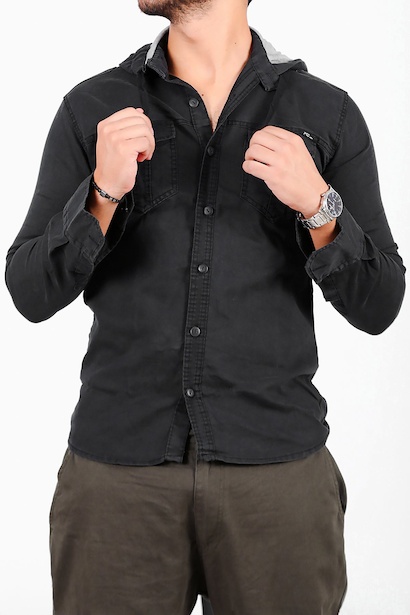 Erkek Kapşonlu Gömlek