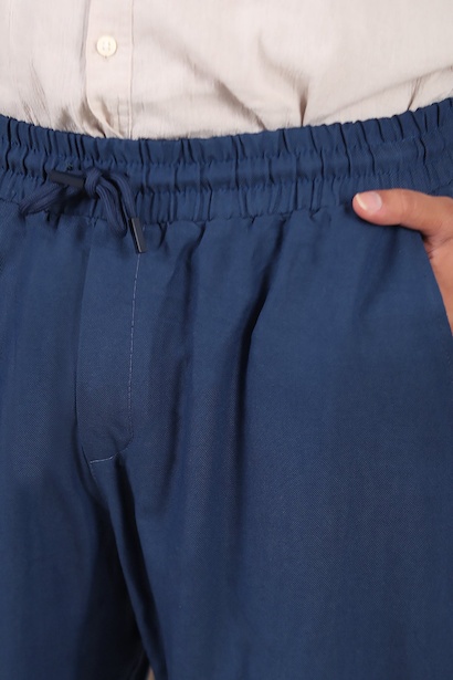 Erkek Bel Lastikli Pantolon Lacivert 9