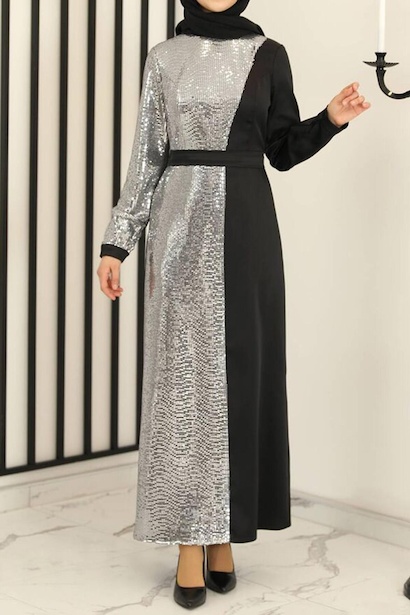 Kadın Pullu Uzun Abiye