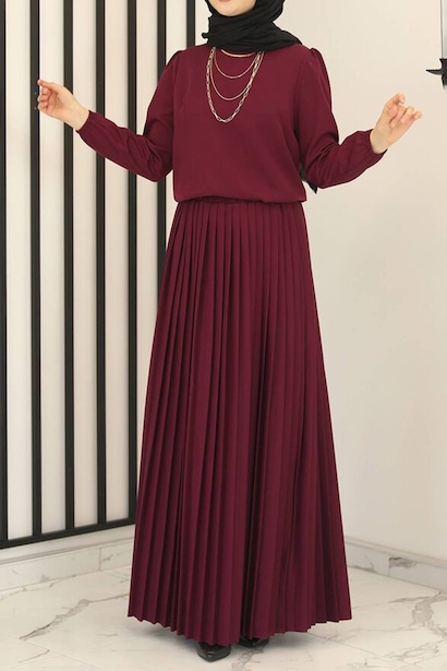 Kadın Eteği Pileli Takım