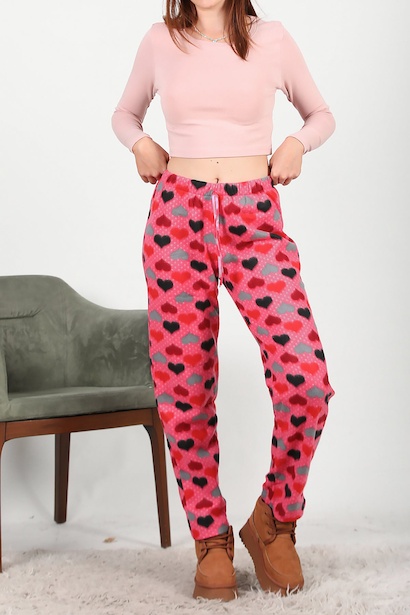 Kadın Polar Pijama Pembe 6