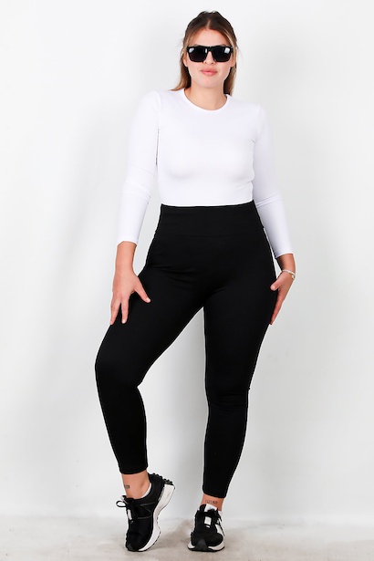 Büyük Beden Yüksek Bel Tayt