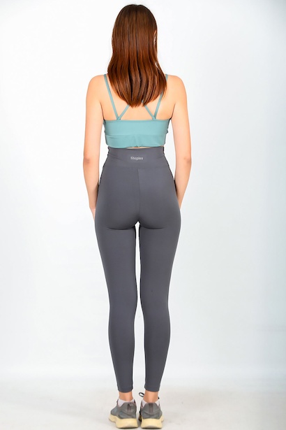 Kadın Yüksek Bel Tayt Füme Füme 6