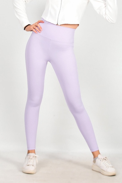 Kadın Yüksek Bel Tayt Lila