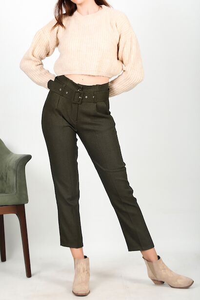 Kadın Kemerli Pantolon 