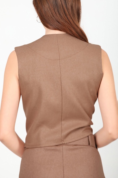 Kadın Yelek Bej Bej 6